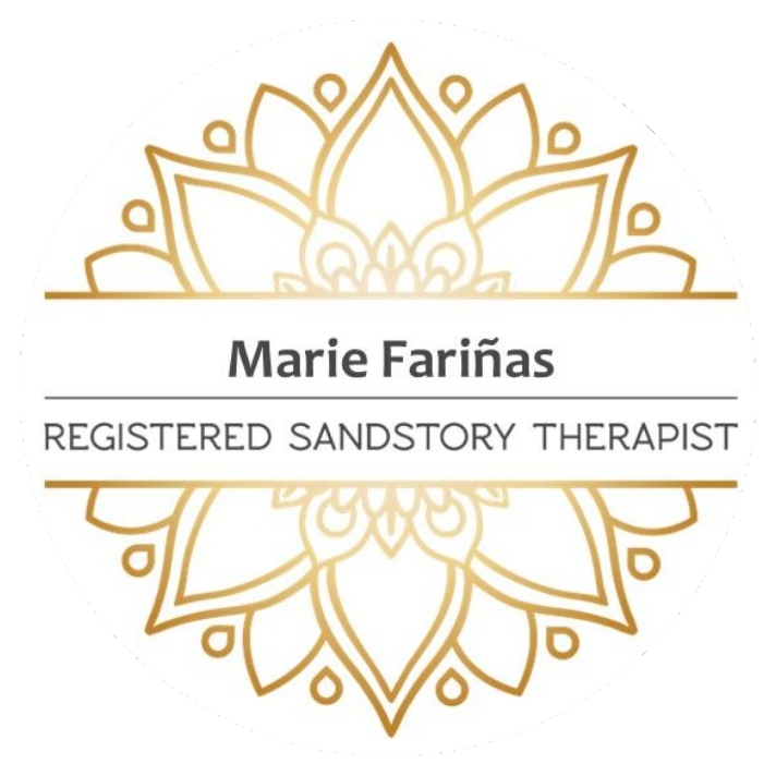 Marie Farinas Badge Registered SandStory Therapist